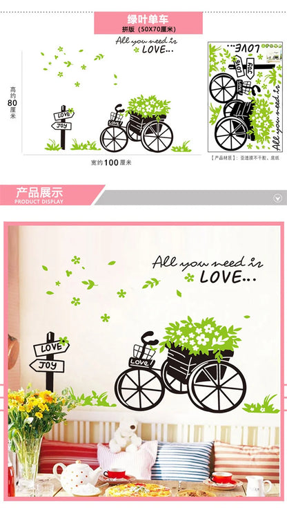Purple Lavender Flower Butterfly Wall Stickers – Home Decor Decals