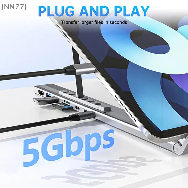 8-in-1 USB-C Laptop Docking Station