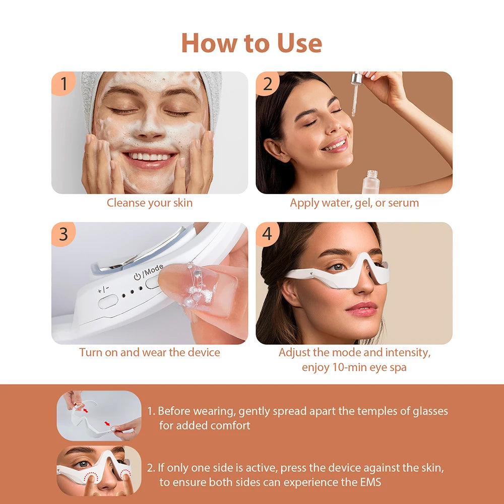 3D Eye Massager – Relaxing Dark Circle & Smooth Eye Therapy Device