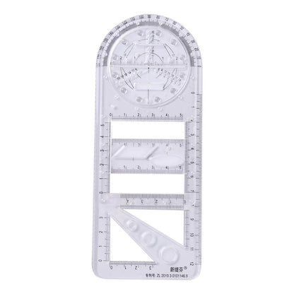 Rotatable Drawing Ruler for Geometry & Drafting