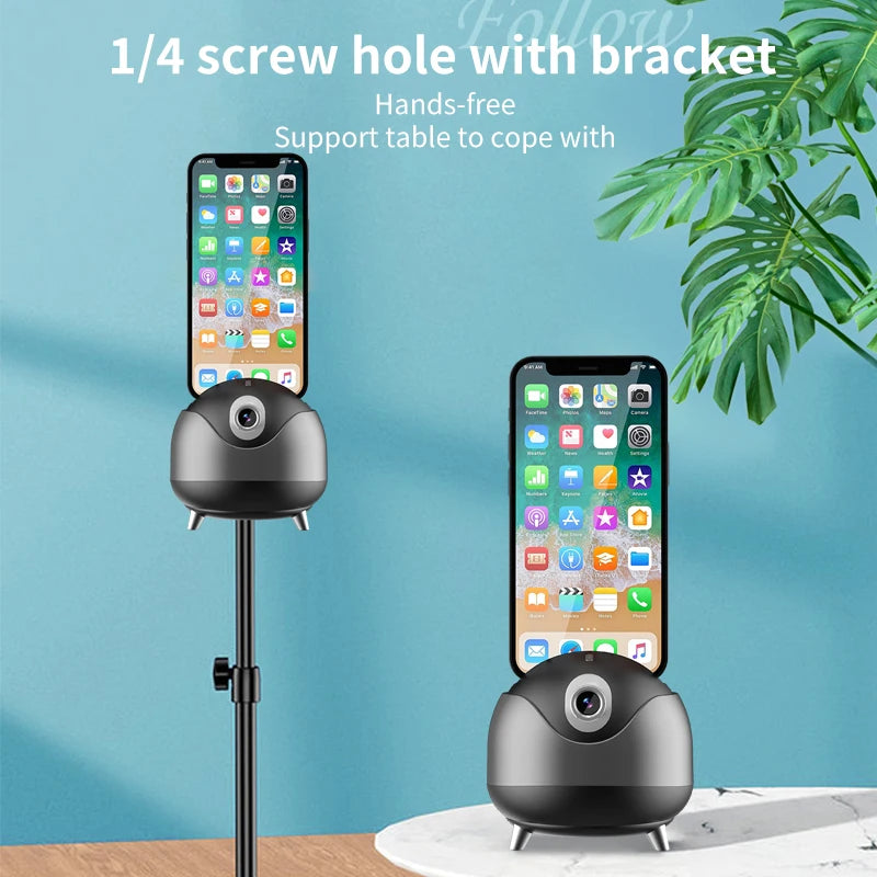 Smart Auto Face Tracking Phone Holder for Hands-Free Recording