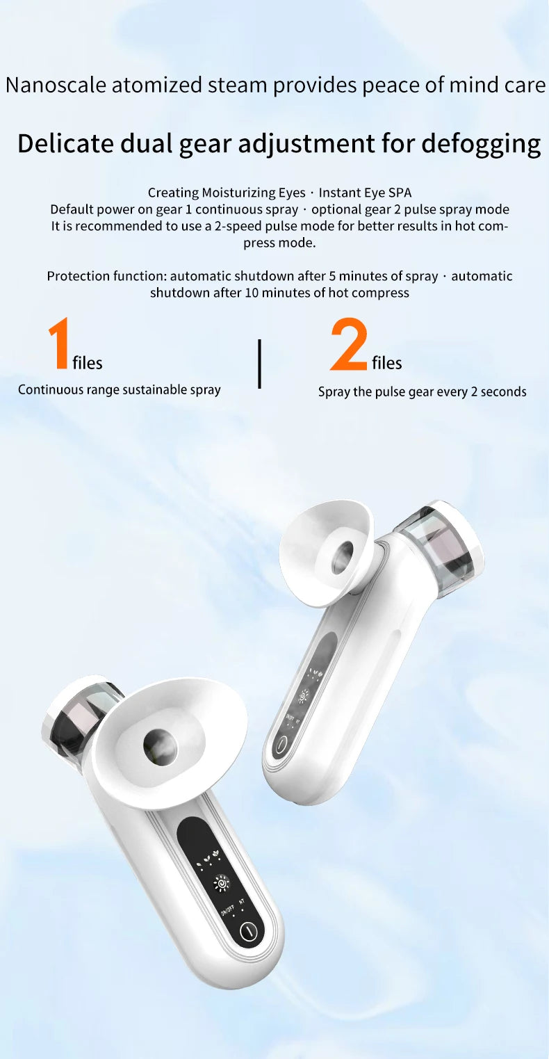 Heated Eye Steam Device – Mini Eye Mister for Dry Eyes & Moisturizing Eye Care