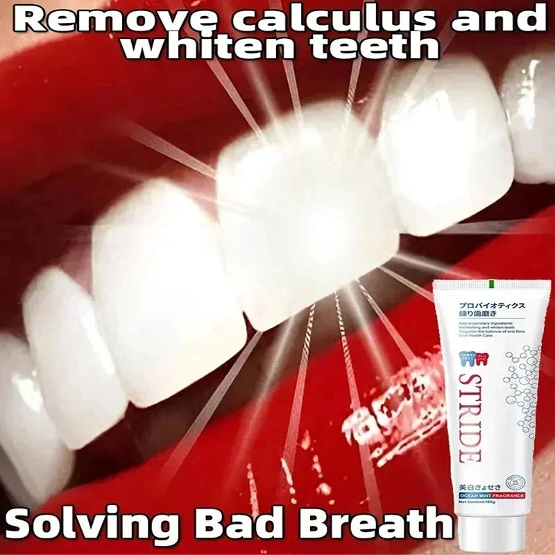 Toothpaste designed for oral hygiene and daily cleaning with whitening effect for fresher breath and cleaner-looking teeth.