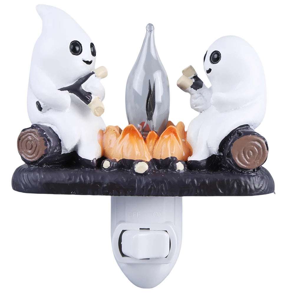 Ghost Campfire Flickering Night Light