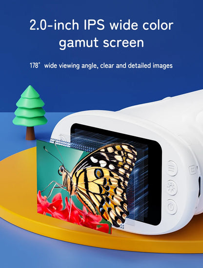 Pocket Microscope for Kids with 4K 2.0" Screen