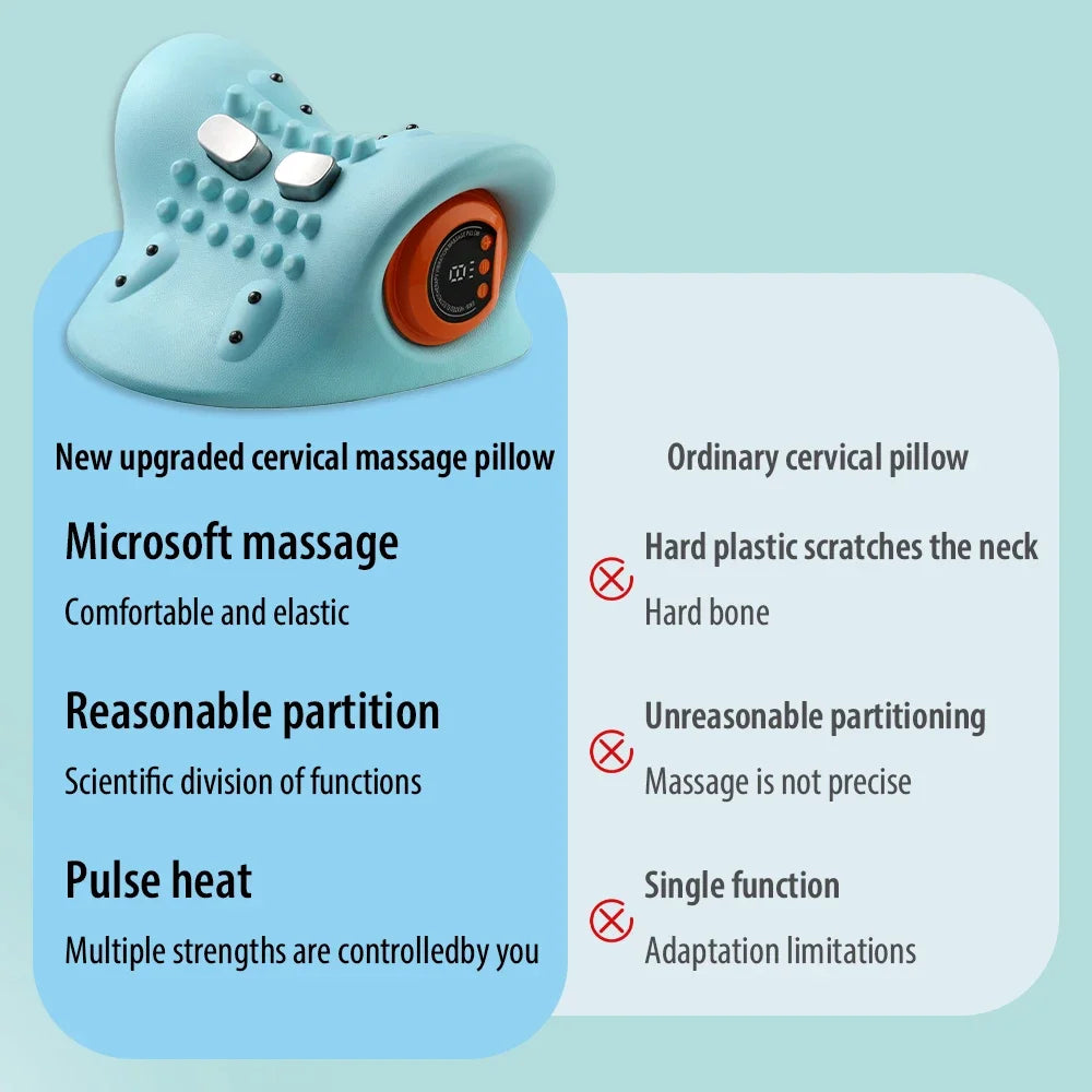 Electric Neck Cervical Traction Massager Pillow