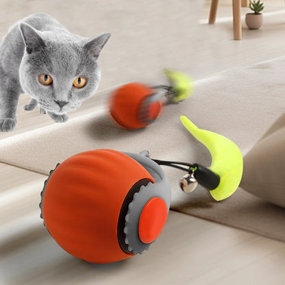 Automatic Rolling Ball Interactive Cat Toy – USB Rechargeable