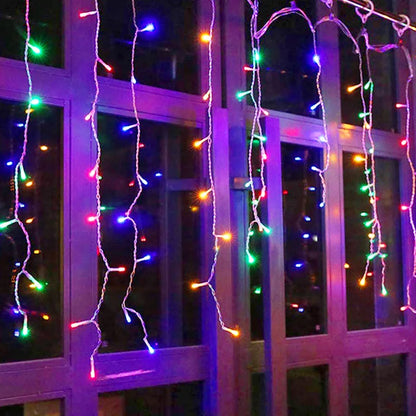 5m LED Icicle Curtain Lights – Outdoor Christmas Decorative String Lights