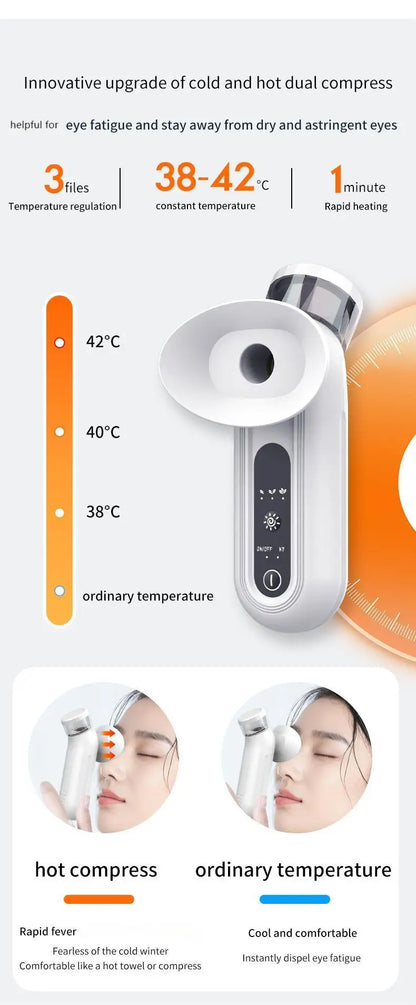 Heated Eye Steam Device – Mini Eye Mister for Dry Eyes & Moisturizing Eye Care
