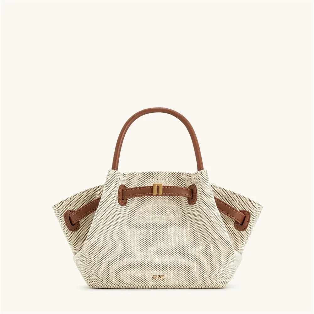 JW PEI Women’s Mini Canvas Crossbody Bag – Vegan Leather Dumpling Handbag - OneClickSmart