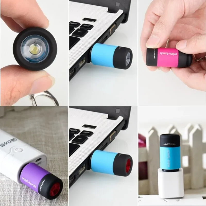 LED Mini Pocket Rechargeable Flashlight