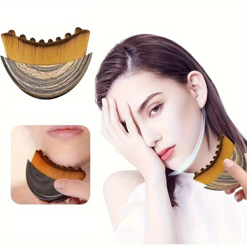 Lymphatic Drainage Brush for Face & Body – Ergonomic Detox Massage Tool