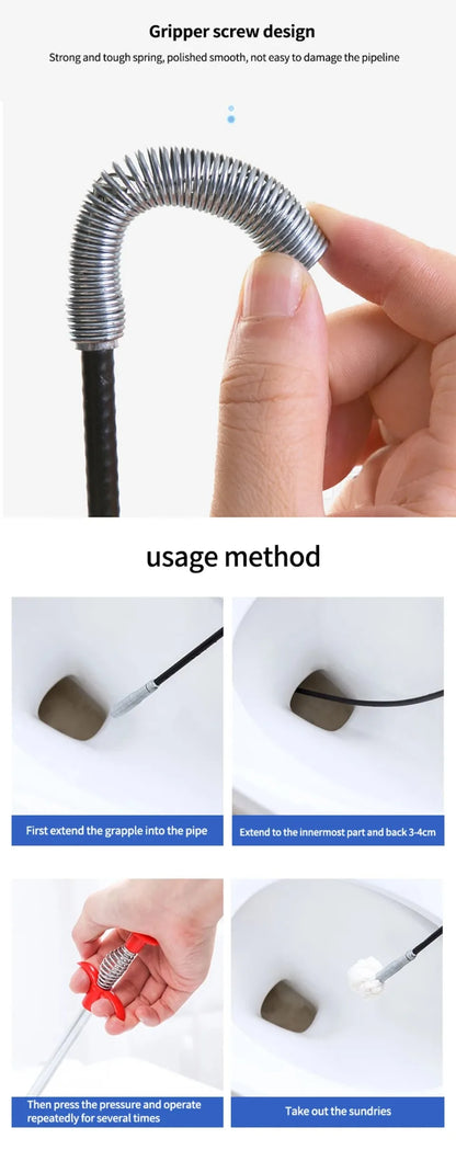 Spring Pipe Dredging Tool