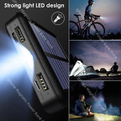 50000mAh 4 in 1  Portable Solar Power Bank