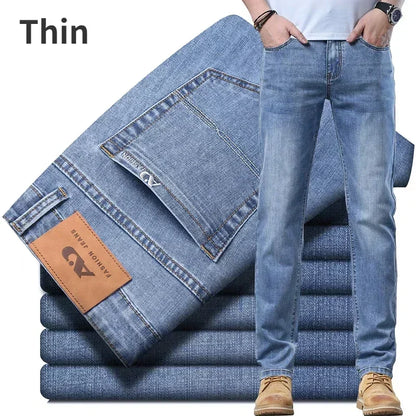 Men’s Slim Fit Luxury Jeans – Classic Style Denim Pants