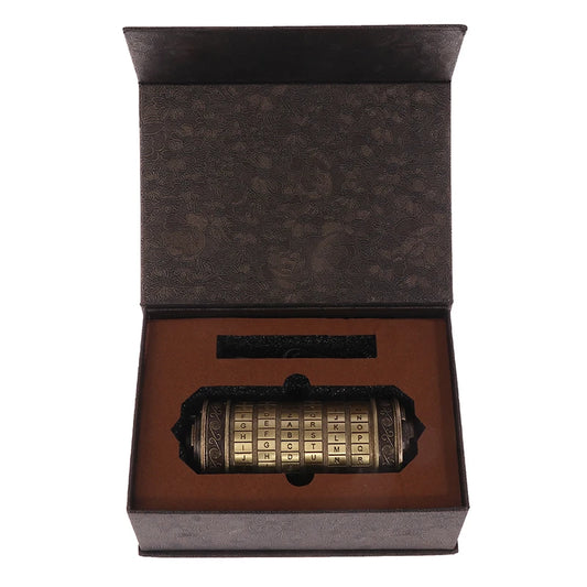 TreasureLock Ring Vault metal puzzle toy for brain teaser and lock-solving challenge.