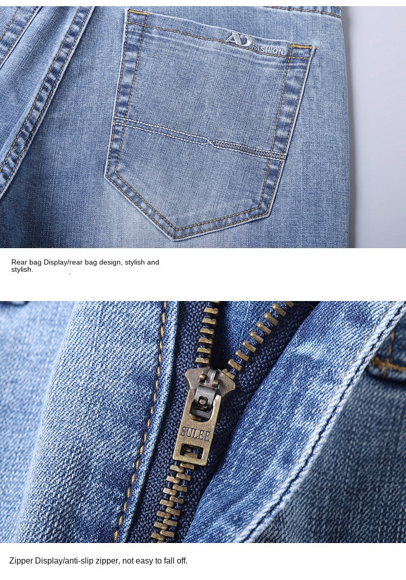 Men’s Slim Fit Luxury Jeans – Classic Style Denim Pants