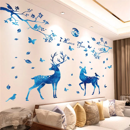 Purple Lavender Flower Butterfly Wall Stickers – Home Decor Decals