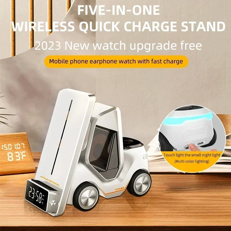 5-in-1 Wireless Charger & Phone Stand