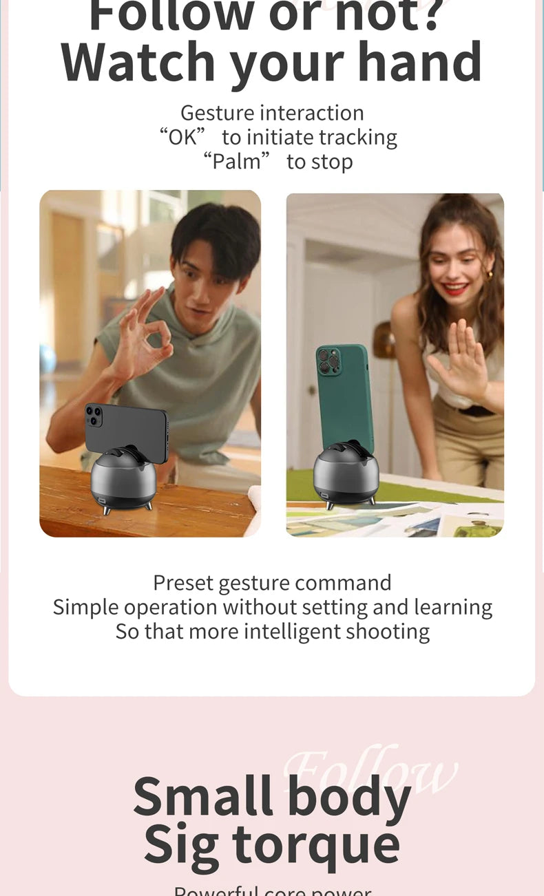 Smart Auto Face Tracking Phone Holder