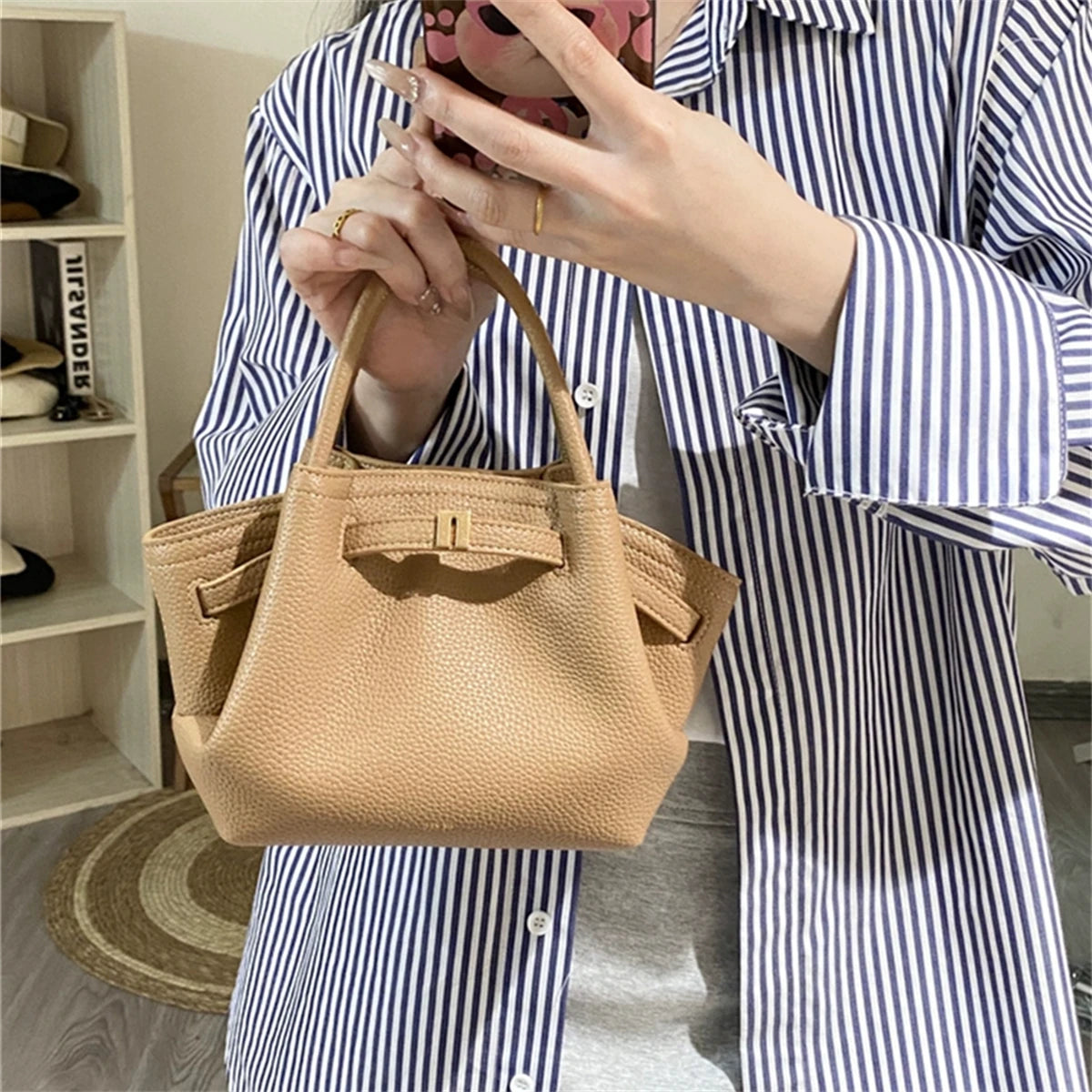 JW PEI Women’s Mini Canvas Crossbody Bag – Vegan Leather Dumpling Handbag - OneClickSmart