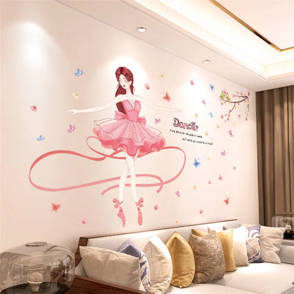 Purple Lavender Flower Butterfly Wall Stickers – Home Decor Decals