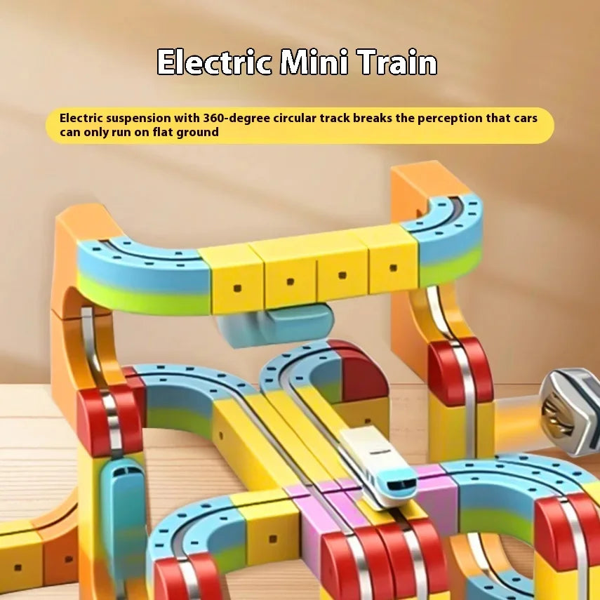 Magnetic Track Car Building Blocks