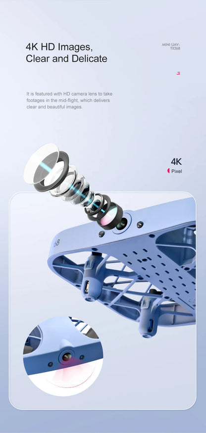 Remote Control Mini Drone with HD 4K
