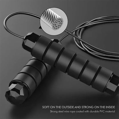 Foam handle fitness jump rope