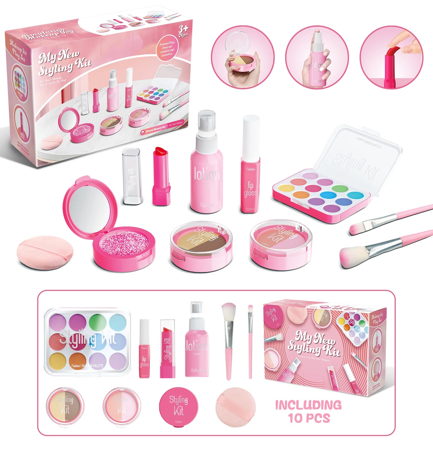 Kids Play Makeup Set – Simulated Cosmetic Toys for Girls