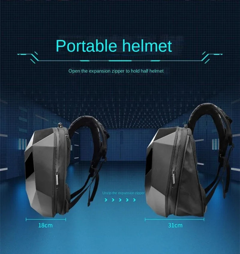 LED Motorcycle Riding Backpack
