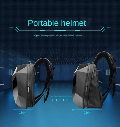 LED Motorcycle Riding Backpack