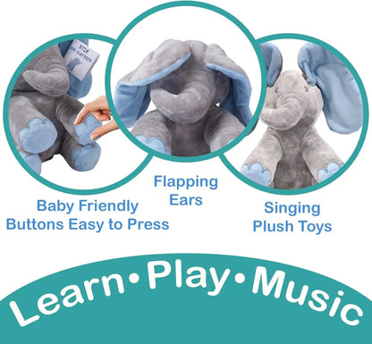 Disney Singing Elephant Plush Toy with Moving Ears