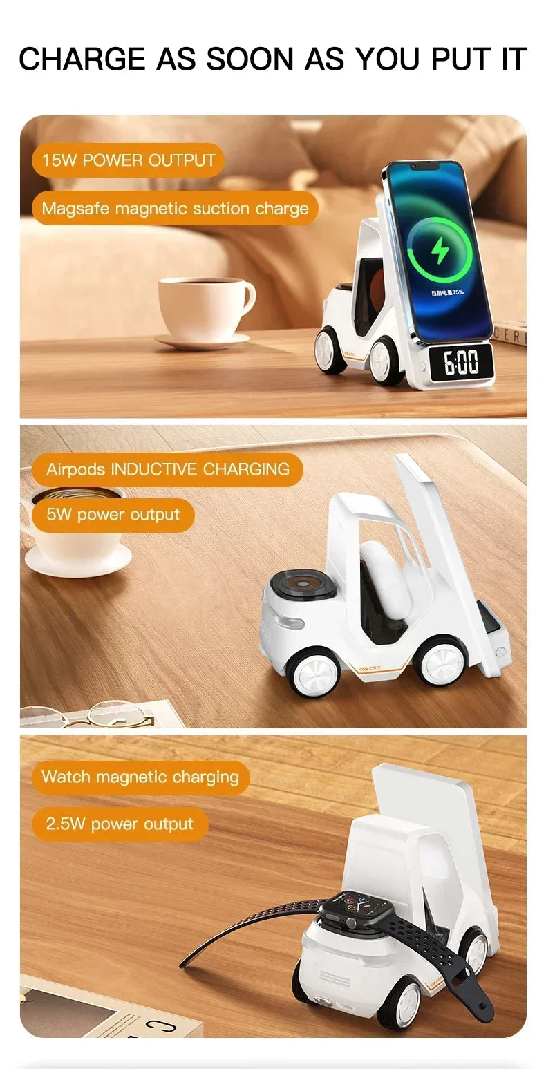 5-in-1 Wireless Charger & Phone Stand
