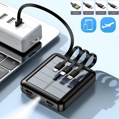 50000mAh 4 in 1  Portable Solar Power Bank
