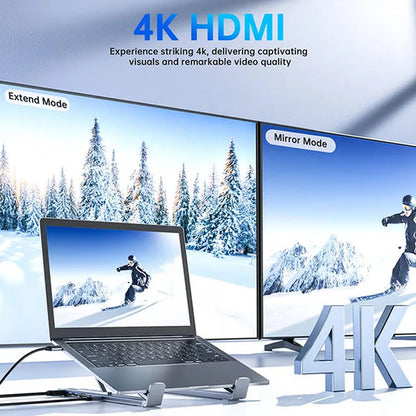 8-in-1 USB-C Laptop Docking Station