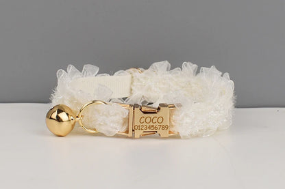 Cat & Small Dog Collar with Name Tag