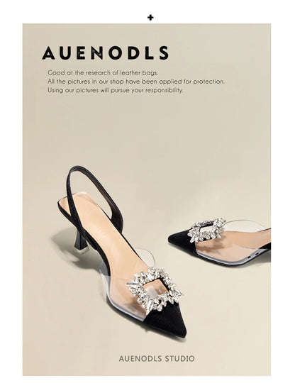 Luxury Crystal Women’s Sandals – Summer High Heels Shoes