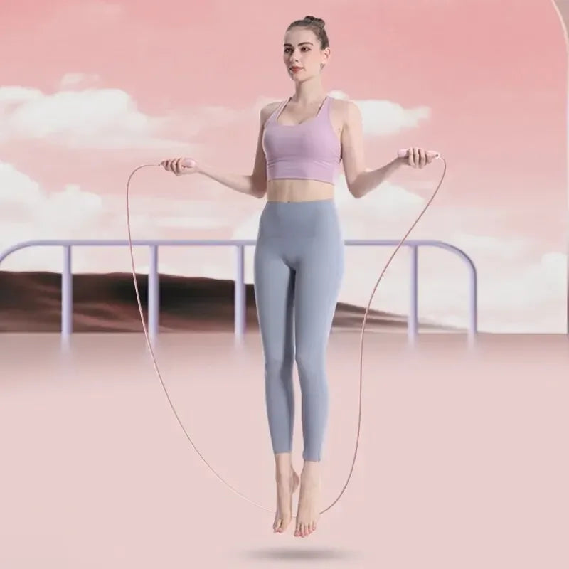 Adult electronic fitness jump rope