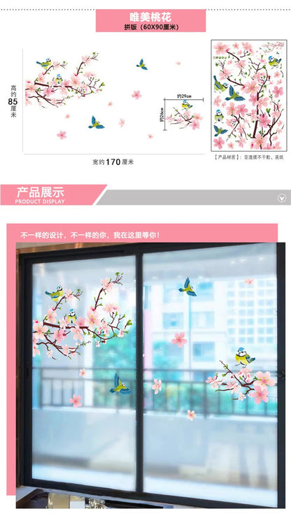 Purple Lavender Flower Butterfly Wall Stickers – Home Decor Decals