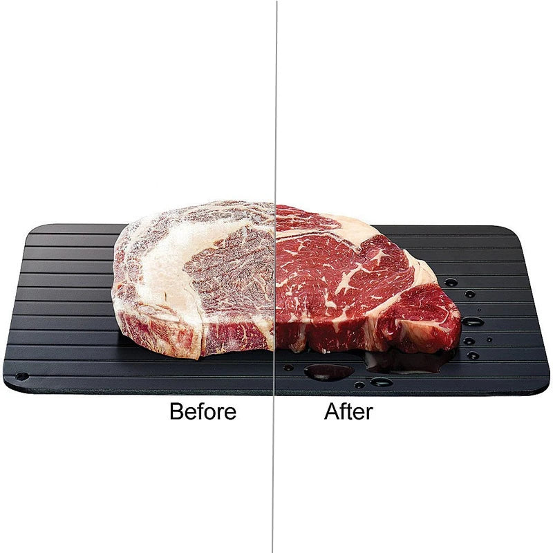 Fast Defrosting Tray – Aluminum Alloy Quick Thaw Meat & Fish Plate