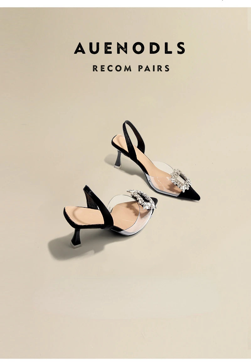 Luxury Crystal Women’s Sandals – Summer High Heels Shoes