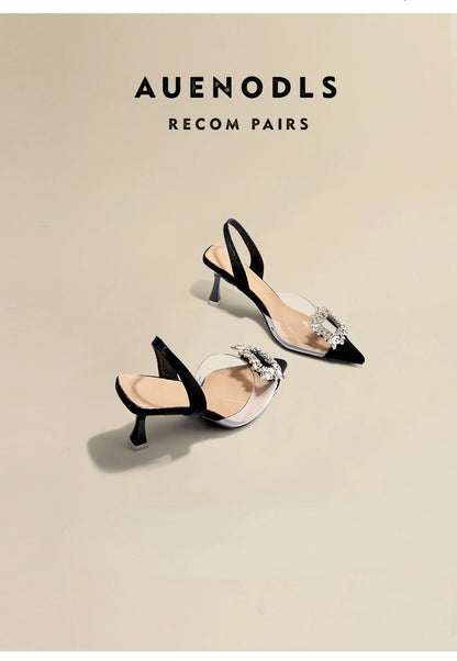 Luxury Crystal Women’s Sandals – Summer High Heels Shoes