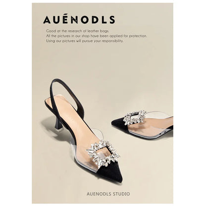 Luxury Crystal Women’s Sandals – Summer High Heels Shoes