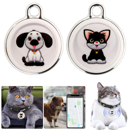 Smart GPS pet tracker collar for cats and dogs with real-time location tracking and safety monitoring.