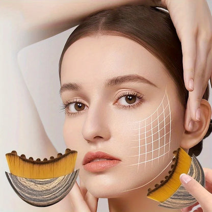 Lymphatic Drainage Brush for Face and Body Massage Tool