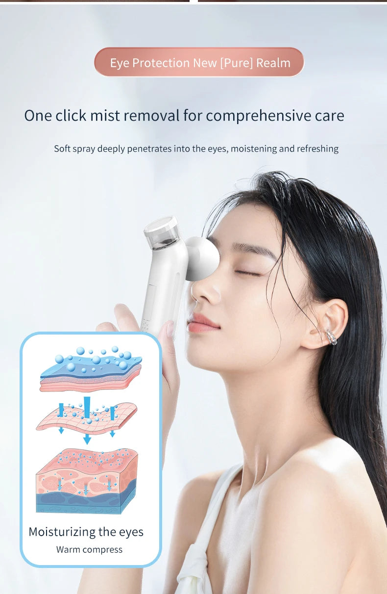 Heated Eye Steam Device – Mini Eye Mister for Dry Eyes & Moisturizing Eye Care
