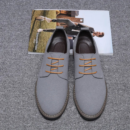Men’s Black PU Suede Dress Shoes – Business, Wedding & Casual