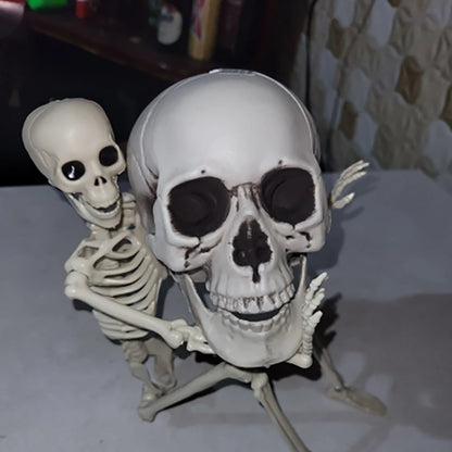 Halloween Skull Decoration – Realistic Skeleton Horror Prop for Parties - OneClickSmart