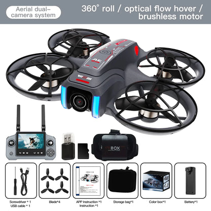 AE21 HD Dual Camera Mini Drone with 4.3" Screen Remote